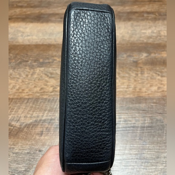 Coach Black Leather Floral Nolita 19 - Picture 7 of 13